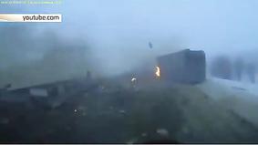 Огненный взрыв на «встречке»: видео ужасающей аварии под Саратовом