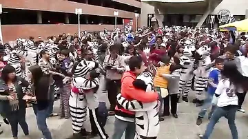 В Ла-Пасе устроили массовые обнимашки