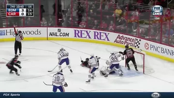 Semin nets incredible no-look goal from his stomach