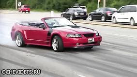 Неудачно понтанулся на Mustang GT