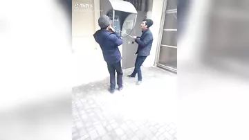 Bakıda gündüz vaxtı qəribə görüntülər