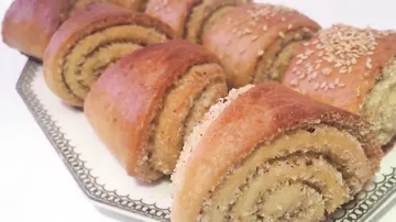 Mayalı xəmirdən qozlu kətə resepti