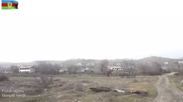 Füzuli rayonunun Govşatlı kəndindən videogörüntülər
