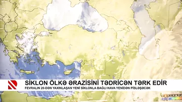 Siklon ölkə ərazisini tədricən tərk edir