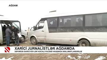 Xarici jurnalistlər Ağdamda