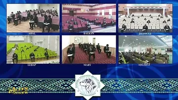 İlham Qasımzadə Türkmənistanda keçirilən konfransa videoformatda qatılıb - 1