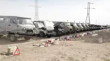 Naxçıvan Qarnizonu Qoşunlarında istismarda olan avtomobil texnikalarına baxış-müsabiqəsi keçirilib