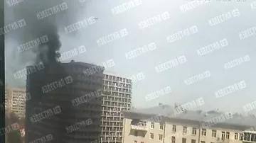 Пожар произошел в строящейся многоэтажке на юго-востоке Москвы