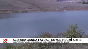 Azərbaycanda faydalı suyun həcmi artıb