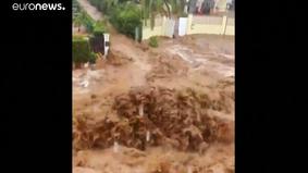 Ливни и наводнения затопили город в Испании