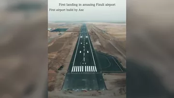 «Аэропорт возник из ниоткуда!»: Реза Дегати показал изнутри посадку первого самолета в Физули