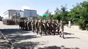 Bakının işğaldan azad edilməsinin ildönümü ilə bağlı Şuşada hərbi yürüş olub