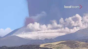 Etna vulkanı yenə püskürdü