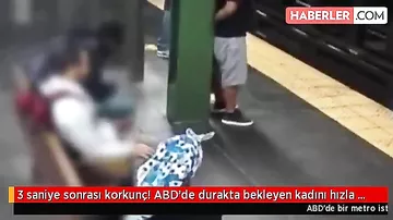 Metro stansiyasında dəhşət yaşandı - qadını itələyib qatarın altına atdı