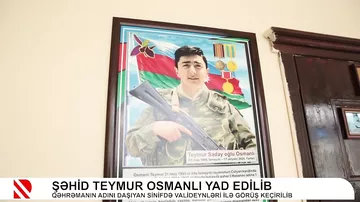 Şəhid Teymur Osmanlı yad edilib