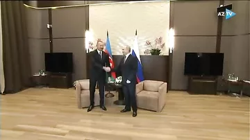 Soçidə Prezident İlham Əliyev ilə Vladimir Putin arasında ikitərəfli görüş başlayıb
