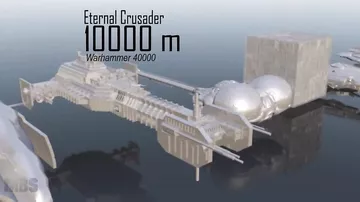 Сравнение размеров космических кораблей из фантастических фильмов и игр