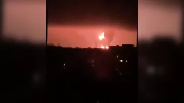 Xarkov şəhəri bombalanır