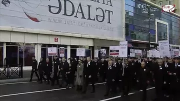 President Ilham Aliyev, First Lady Mehriban Aliyeva attending nationwide march to commemorate 30th anniversary of Khojaly genocide