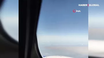 İstanbulu örtən toz dumanı təyyarədən görüntüləndi