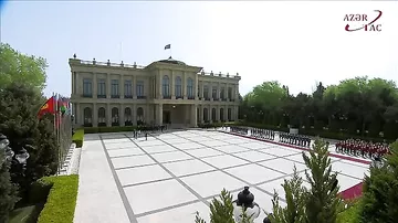 Qırğız Respublikasının Prezidenti Sadır Japarovun rəsmi qarşılanma mərasimi olub (AZƏRTAC)