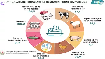 Azərbaycan özünü ərzaq ehtiyatı ilə nə qədər təmin edə bilər?