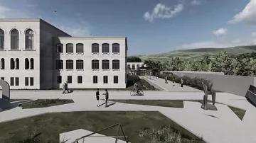 Bərpasına başlanılan Şuşa Real Məktəbi belə olacaq