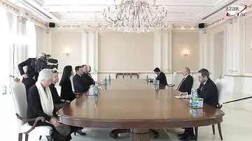 Prezident İlham Əliyev Estoniya parlamenti sədrinin başçılıq etdiyi nümayəndə heyətini qəbul edib (AZƏRTAC)
