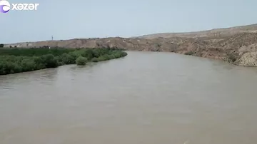 Kür çayında suyun səviyyəsi artıb, Qazaxda əkin sahələri selin altında qalıb