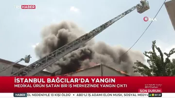 İstanbulda güclü yanğın başlayıb