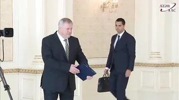 President Ilham Aliyev accepts credentials of incoming ambassador of Slovakia (AZERTAC)