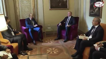 President Ilham Aliyev meets with Saudi Arabian minister of investment in Italian Cernobbio city