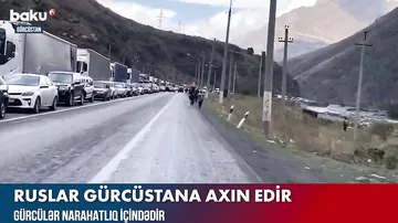 Rusiyanın Gürcüstanla sərhədində 2 000 avtomobildən ibarət sıra yarandı
