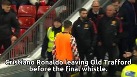 Ronaldo oyun bitməmiş getdi