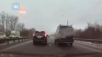 Видео момента крупного ДТП в Москве