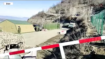 Laçın yolundan növbəti dəfə sülhməramlılara aid təminat avtomobilləri keçib-2