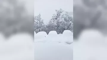 Рекордные снегопады в Японии.