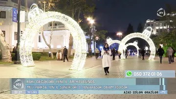 Bakı gecələri yeni il ab-havasında