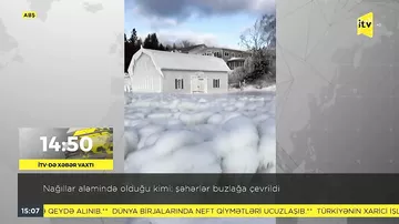 Nağıllar aləmində olduğu kimi: şəhərlər buzlağa çevrildi