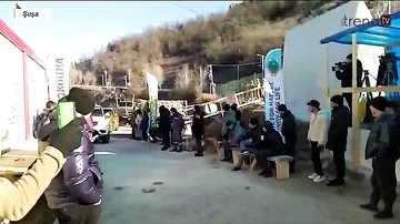 Sülhməramlılara aid daha 4 avtomobil Laçın yolundan maneəsiz keçib