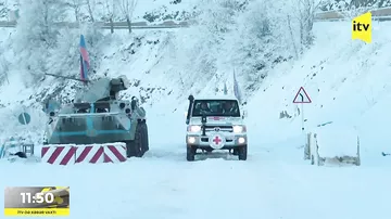 Laçın yolundan BQXK-nın 2 avtomobili keçid edib