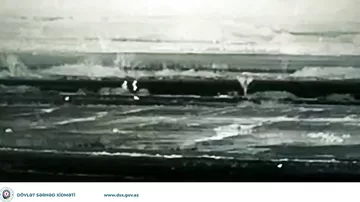 Dövlət sərhədini pozmağa cəhd edən şəxslərin saxlanılma anı
