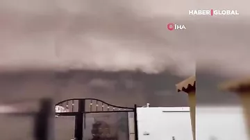 Səudiyyə Ərəbistanında qəribə buludlar peyda oldu, sonra dolu yağdı