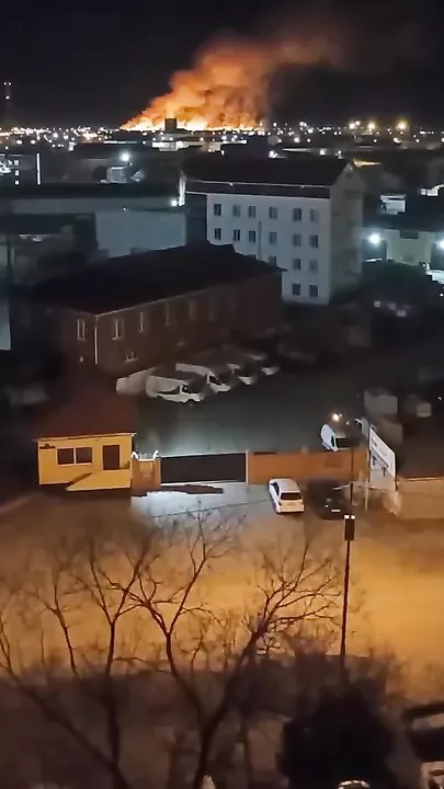 Сильный природный пожар  в России