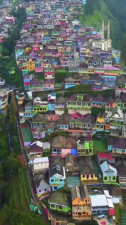 Деревня Бутух - самая высокая деревня в Центральной Яве, Индонезия