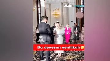 Azərbaycanda cütlüyün məsciddəki görüntüsü gündəm oldu
