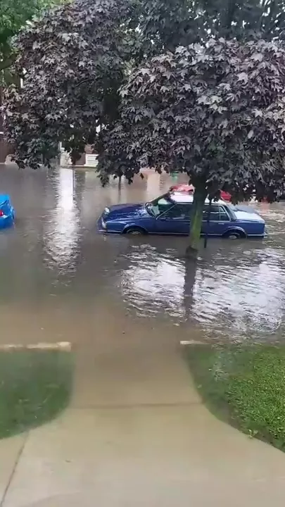 Сильное наводнение в Чикаго