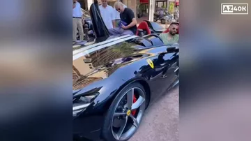 Halland bahalı “Ferrari” sürəndə yaxalandı: Dünyada cəmi 500 belə maşın var