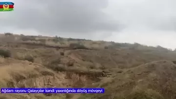 Ermənilərin Ağdamın Qalayçılar kəndi yaxınlığındakı döyüş mövqeyindən xeyli sayda silah-sursat aşkarlanıb