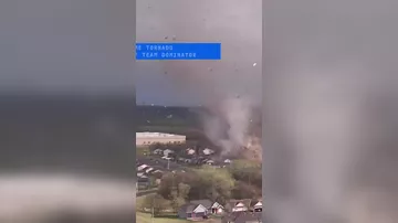 Страшные кадры торнадо